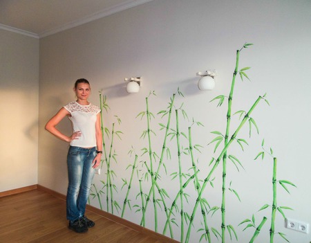 Роспись стен в спальне "Бамбук" – купить в интернет-магазине HobbyPortal.ru  с доставкой
